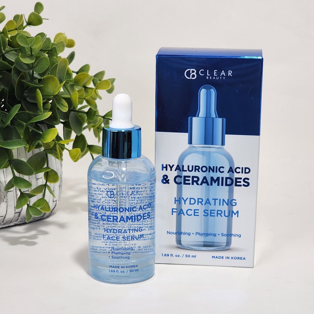 Clear Beauty Hyaluronic Acid & Ceramides Hydrating Face Serum 1.69 oz CB Beauty